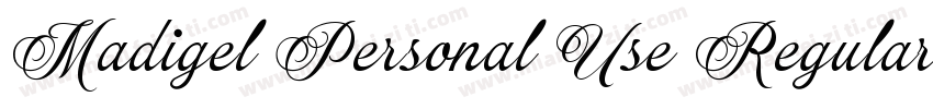 Madigel Personal Use Regular字体转换